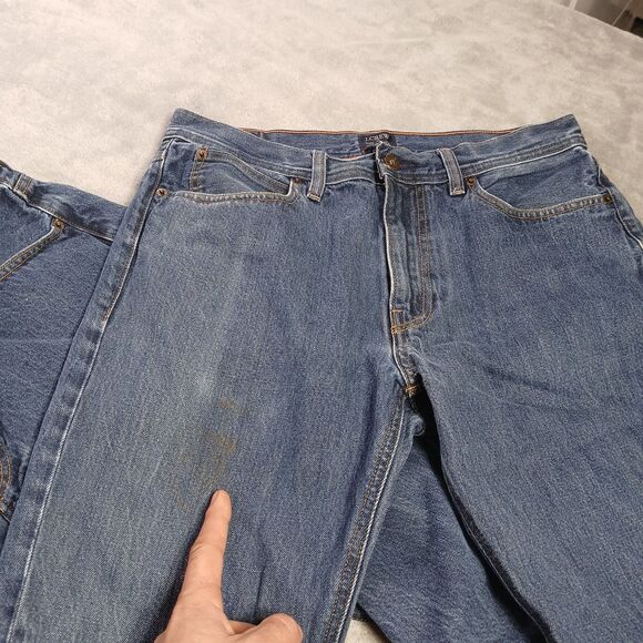 J Crew The Sutton Jeans Lot (2) Mens 31x32 Blue Straight Dark Wash Preppy C9892 - Picture 12 of 12